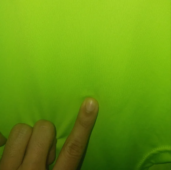 Women green neon mock neck sleveless bodysuit - Picture 10 of 11